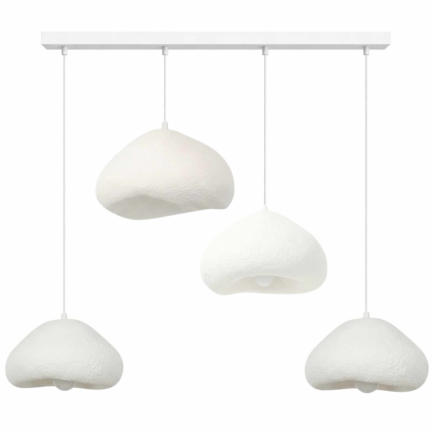 Brilagi - Hanglamp aan kabel WABI SABI 4xE27/40W/230V wit