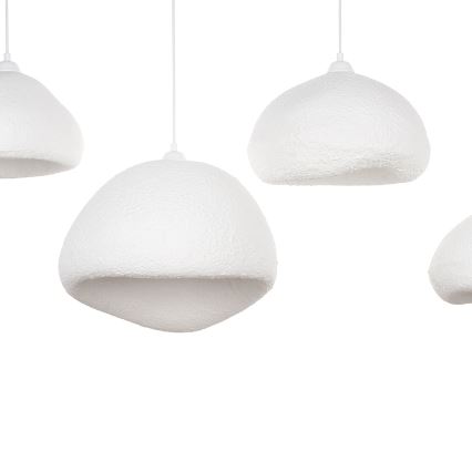 Brilagi - Hanglamp aan kabel WABI SABI 4xE27/40W/230V wit