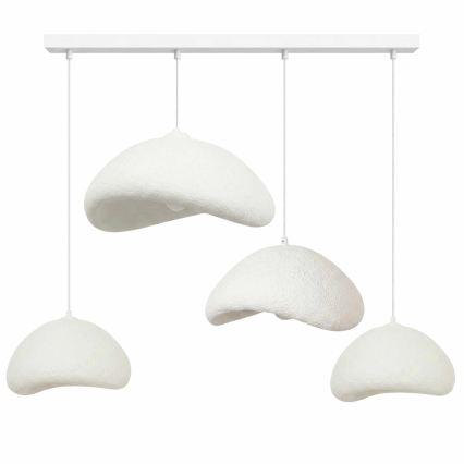 Brilagi - Hanglamp aan kabel WABI SABI 4xE27/40W/230V wit