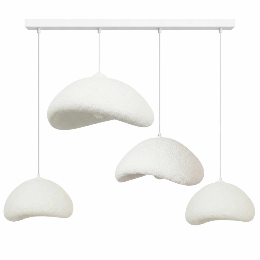 Brilagi - Hanglamp aan kabel WABI SABI 4xE27/40W/230V wit