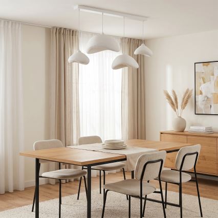 Brilagi - Hanglamp aan kabel WABI SABI 4xE27/40W/230V wit