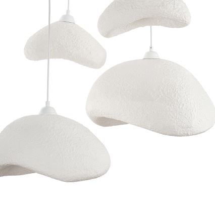 Brilagi - Hanglamp aan kabel WABI SABI 4xE27/40W/230V Ø 90 cm wit