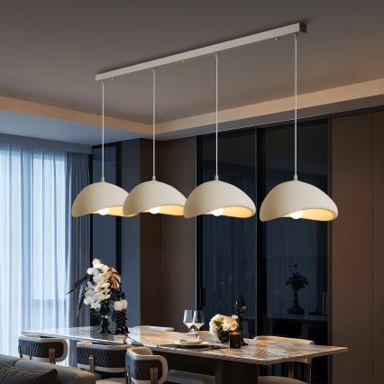 BRILAGI - Hanglamp aan kabel WABI SABI 4xE27/60W/230V wit