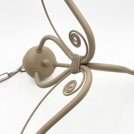 Brilagi - Hanglamp aan ketting ANTICO MODERN 3xE27/60W/230V beige