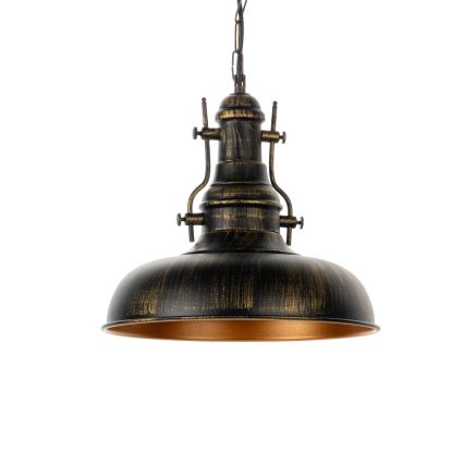 Brilagi - Hanglamp aan ketting PYRONIC 1xE27/40W/230V Ø 32 cm brons/patina