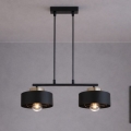 Brilagi - Hanglamp aan snoer 2xE27/60W/230V zwart/goud