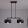 Brilagi - Hanglamp aan snoer 2xE27/60W/230V zwart/goud