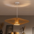 Brilagi - Hanglamp aan snoer CERIA BOHO 1xE27/40W/230V Ø 70 cm wit/bruin
