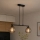Brilagi - Hanglamp aan snoer DIOR 2xE27/60W/230V zwart/rookgrijs