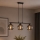 Brilagi - Hanglamp aan snoer DIOR 3xE27/60W/230V zwart/rookgrijs