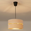Brilagi - Hanglamp aan snoer DUO-DUO 1xE27/60W/230V Ø 40 cm crème/goud