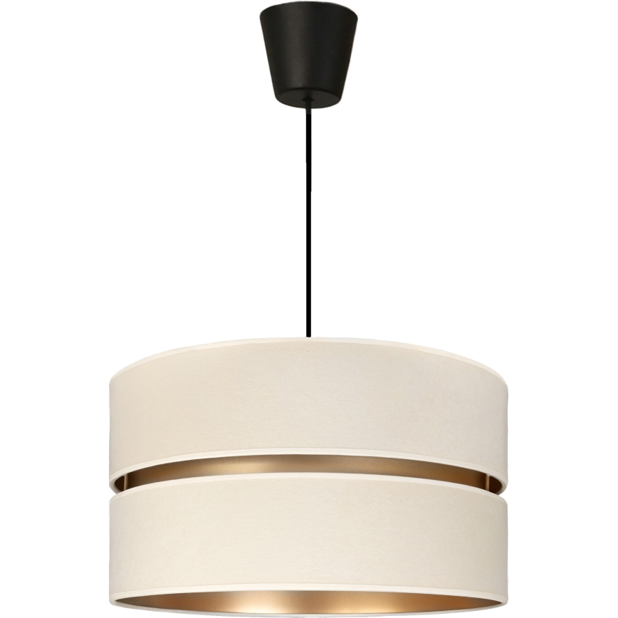 Brilagi - Hanglamp aan snoer DUO-DUO 1xE27/60W/230V Ø 40 cm crème/goud