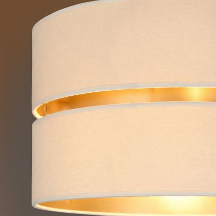 Brilagi - Hanglamp aan snoer DUO-DUO 1xE27/60W/230V Ø 40 cm crème/goud