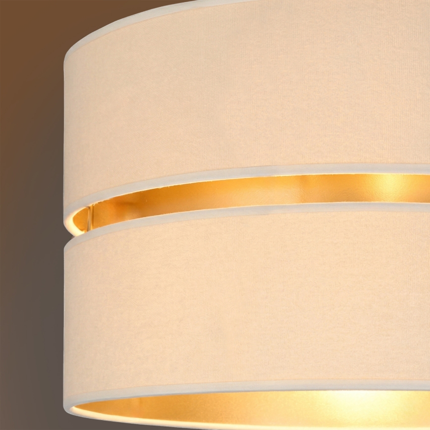 Brilagi - Hanglamp aan snoer DUO-DUO 1xE27/60W/230V Ø 40 cm crème/goud