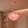 Brilagi - Hanglamp aan snoer FEATHER 3xE27/40W/230V Ø 50 cm roze
