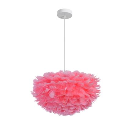 Brilagi - Hanglamp aan snoer FEATHER 3xE27/40W/230V Ø 50 cm roze
