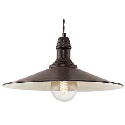 Brilagi - Hanglamp aan snoer FORGE 1xE27/60W/230V Ø 36 cm bruin