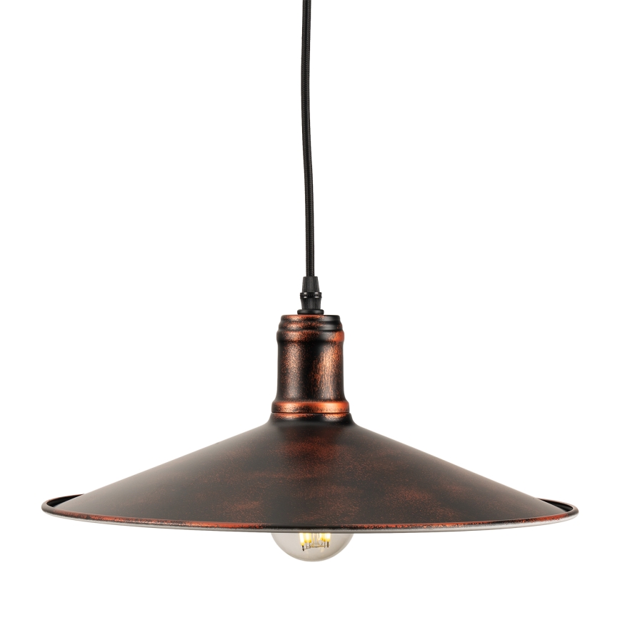 BRILAGI - Hanglamp aan snoer FORGE 1xE27/60W/230V Ø 36 cm patina/koperkleurig
