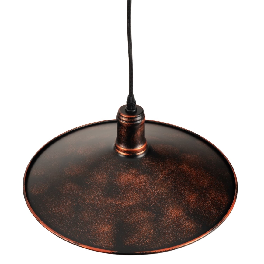 BRILAGI - Hanglamp aan snoer FORGE 1xE27/60W/230V Ø 36 cm patina/koperkleurig