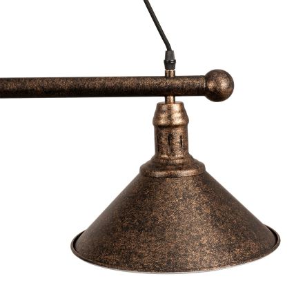 BRILAGI - Hanglamp aan snoer FORGE 3xE27/60W/230V koper/patina