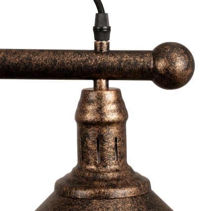 BRILAGI - Hanglamp aan snoer FORGE 3xE27/60W/230V koper/patina