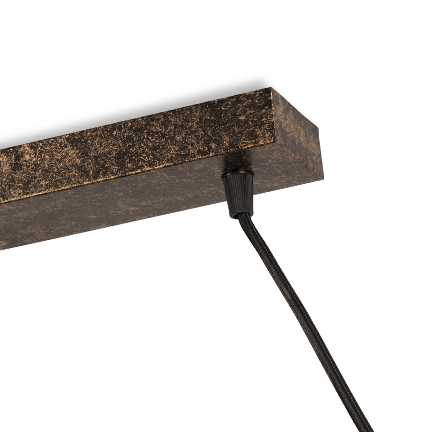 BRILAGI - Hanglamp aan snoer FORGE 3xE27/60W/230V koper/patina