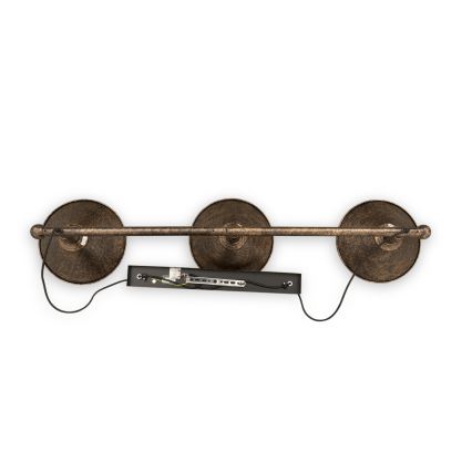 BRILAGI - Hanglamp aan snoer FORGE 3xE27/60W/230V koper/patina