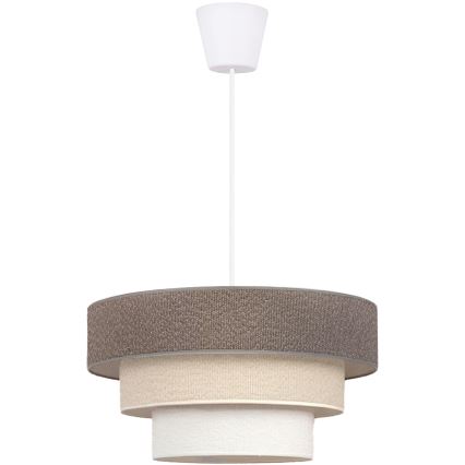 Brilagi - Hanglamp aan snoer LUNETA 1xE27/60W/230V diam. 40 cm grijs/crème/wit