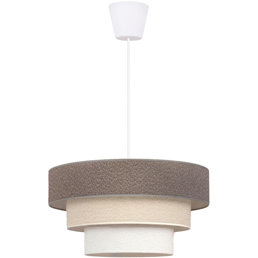 Brilagi - Hanglamp aan snoer LUNETA 1xE27/60W/230V diam. 40 cm grijs/crème/wit