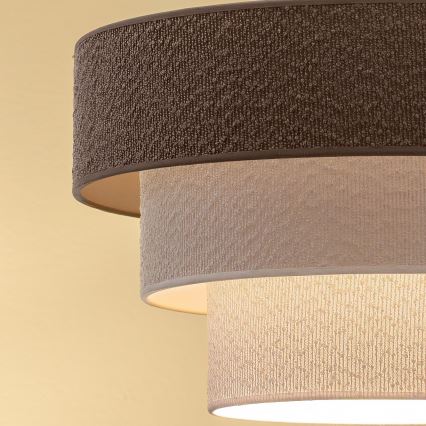 Brilagi - Hanglamp aan snoer LUNETA 1xE27/60W/230V diam. 40 cm grijs/crème/wit