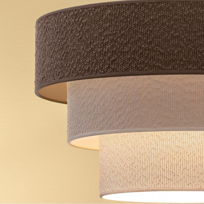 Brilagi - Hanglamp aan snoer LUNETA 1xE27/60W/230V diam. 40 cm grijs/crème/wit