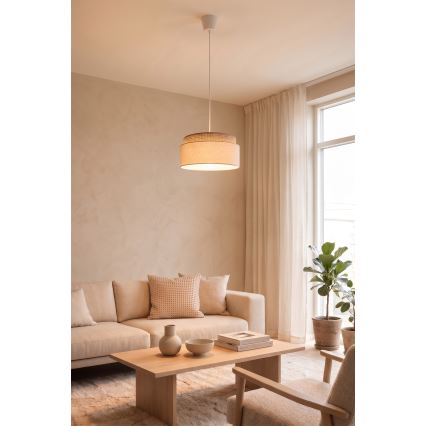 Brilagi - Hanglamp aan snoer PADOVA 1xE27/60W/230V Ø 40 cm beige