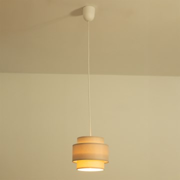 Brilagi - Hanglamp aan snoer RESNA 1xE27/60W/230V Ø 20 cm beige