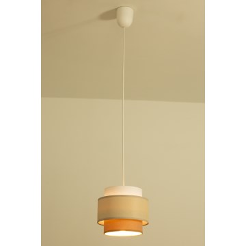 Brilagi - Hanglamp aan snoer RESNA 1xE27/60W/230V Ø 20 cm crème/beige
