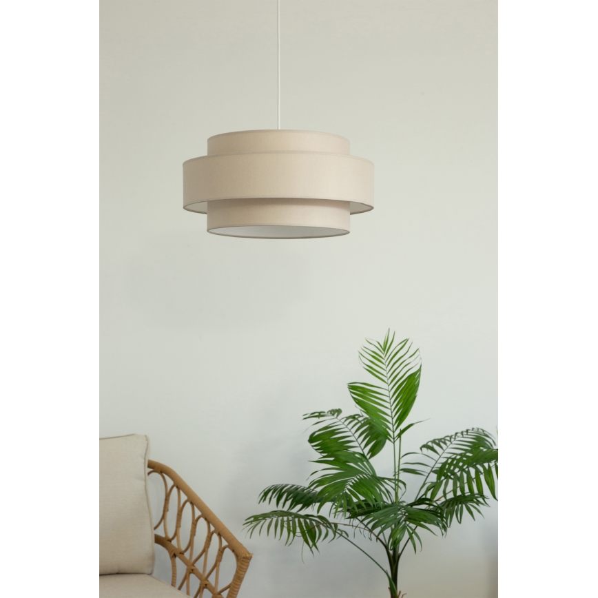 Brilagi - Hanglamp aan snoer RESNA 1xE27/60W/230V Ø 40 cm beige