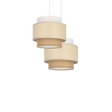 Brilagi - Hanglamp aan snoer RESNA 2xE27/60W/230V Ø 30 cm crème/beige
