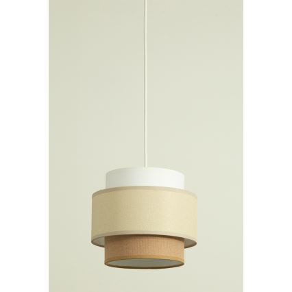 Brilagi - Hanglamp aan snoer RESNA 2xE27/60W/230V Ø 30 cm crème/beige