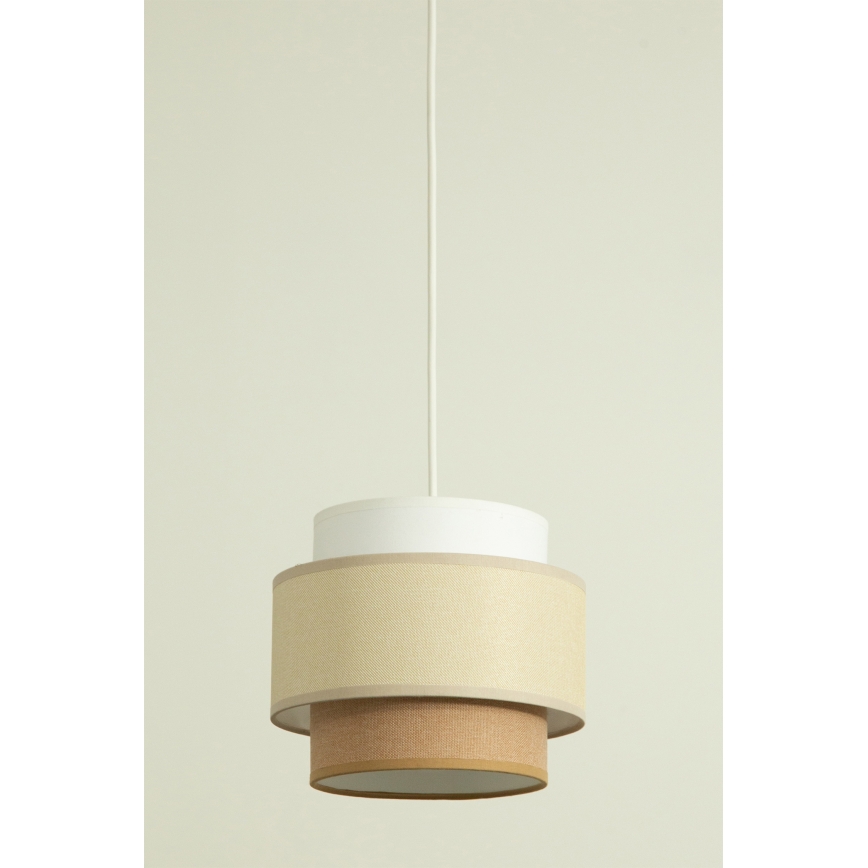 Brilagi - Hanglamp aan snoer RESNA 2xE27/60W/230V Ø 30 cm crème/beige