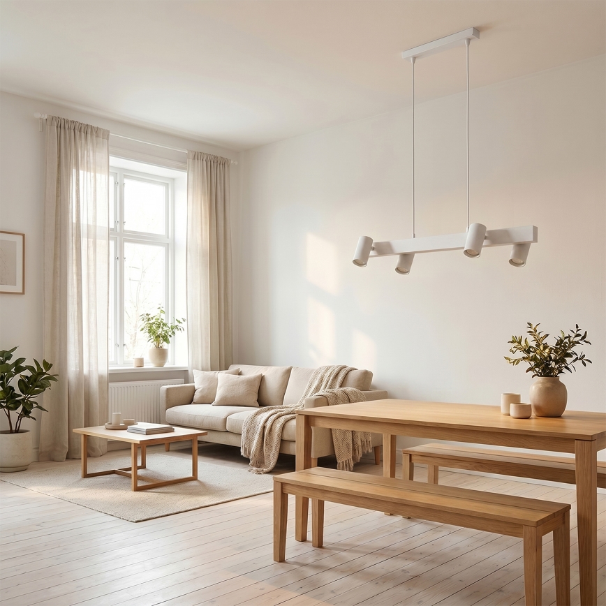 Brilagi - Hanglamp aan snoer SELE 4xGU10/30W/230V wit