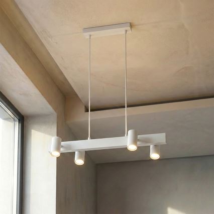 Brilagi - Hanglamp aan snoer SELE 4xGU10/30W/230V wit