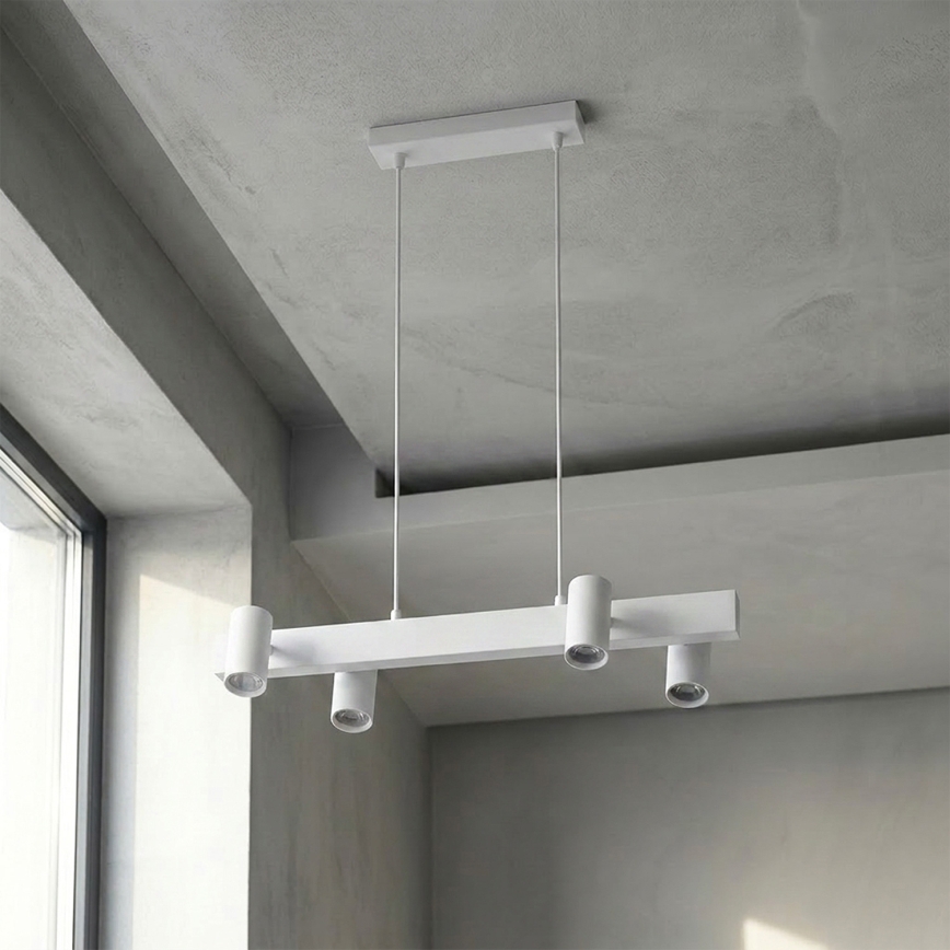 Brilagi - Hanglamp aan snoer SELE 4xGU10/30W/230V wit