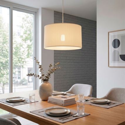 Brilagi - Hanglamp aan snoer SIRIJA MODERN 1xE27/60W/230V Ø 35 cm crèmekleurig