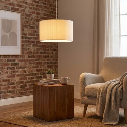 Brilagi - Hanglamp aan snoer SIRIJA MODERN 1xE27/60W/230V Ø 35 cm crèmekleurig