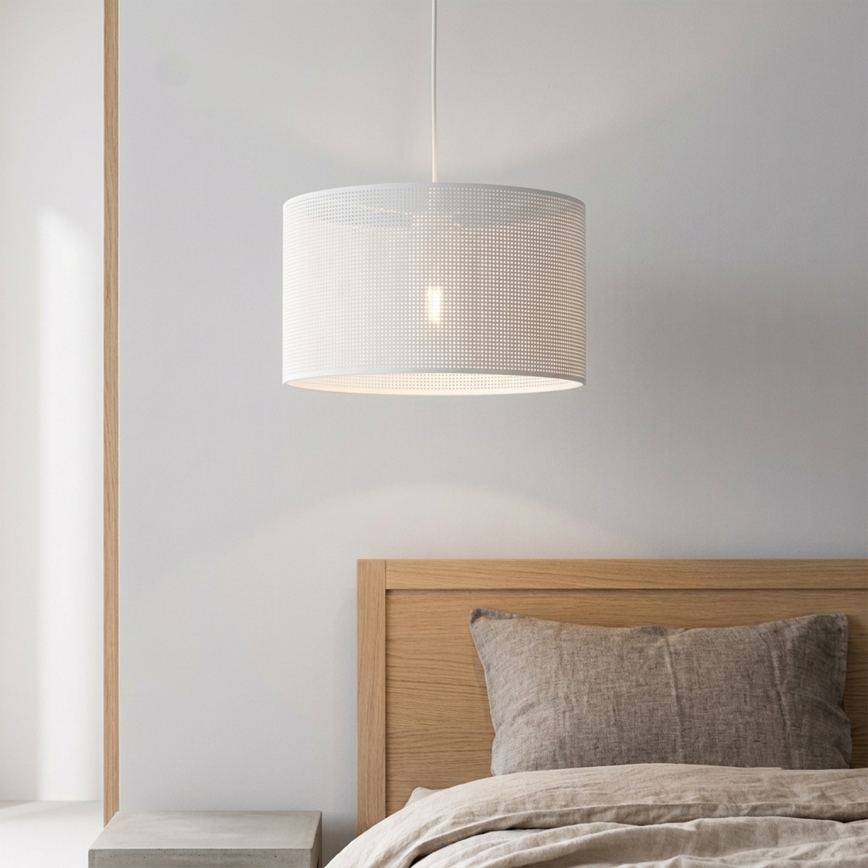 Brilagi - Hanglamp aan snoer SIRIJA MODERN 1xE27/60W/230V Ø 35 cm wit