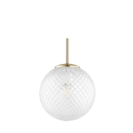 Brilagi - Hanglamp aan snoer STELLA 1xE27/60W/230V Ø 18 cm beige/goud