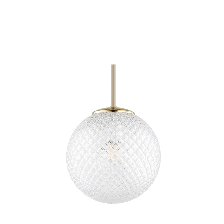 Brilagi - Hanglamp aan snoer STELLA 1xE27/60W/230V Ø 18 cm beige/goud