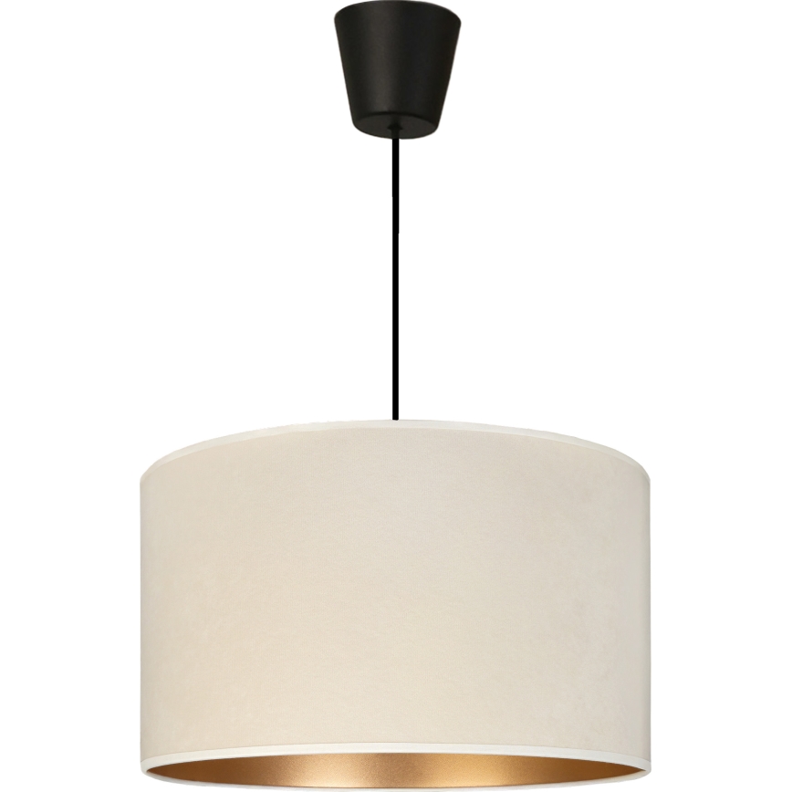 Brilagi - Hanglamp aan snoer VELVET 1xE27/60W/230V Ø 40 cm crème/goud