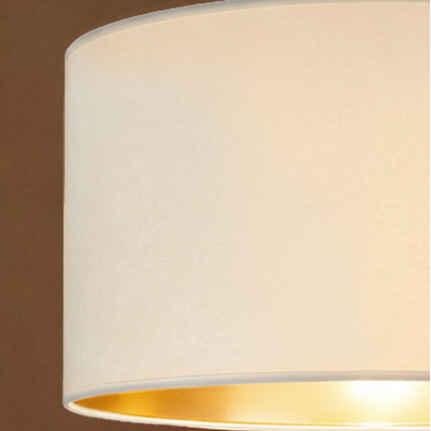 Brilagi - Hanglamp aan snoer VELVET 1xE27/60W/230V Ø 40 cm crème/goud