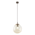Brilagi - Hanglamp aan snoer VULCANO 1xE27/15W/230V bruin/rookbeige