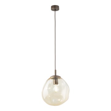 Brilagi - Hanglamp aan snoer VULCANO 1xE27/15W/230V bruin/rookbeige